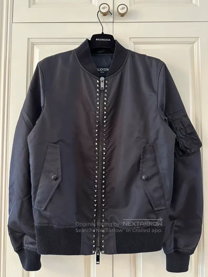 Valentino Valentino Rivet aviator cotton jacket Size US M / EU 48-50 / 2 - 1 Thumbnail
