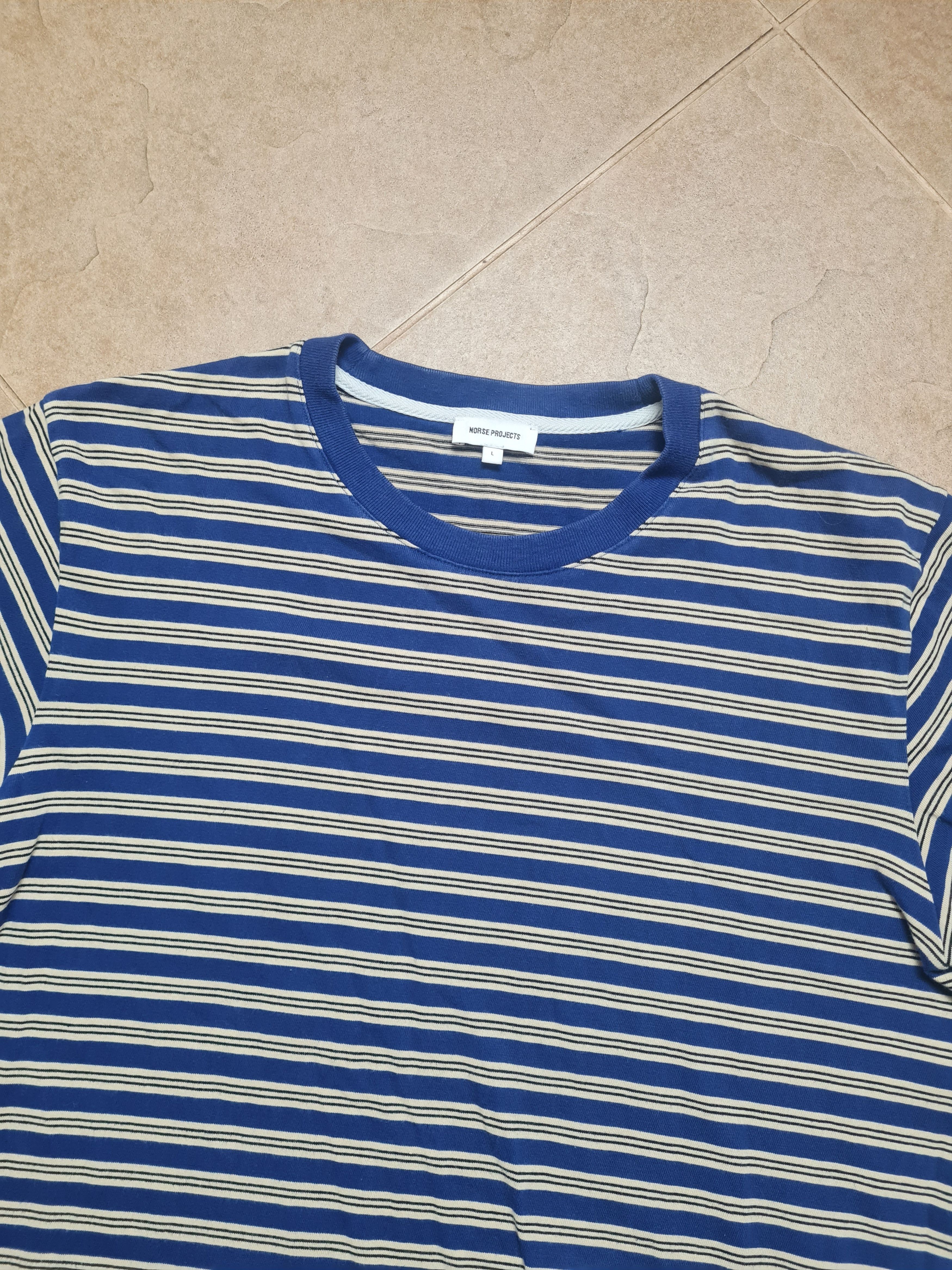 Norse Projects T-SHIRT Norse Projects Johannes Nautical Stripe Oranic Sz L Size US L / EU 52-54 / 3 - 4 Thumbnail