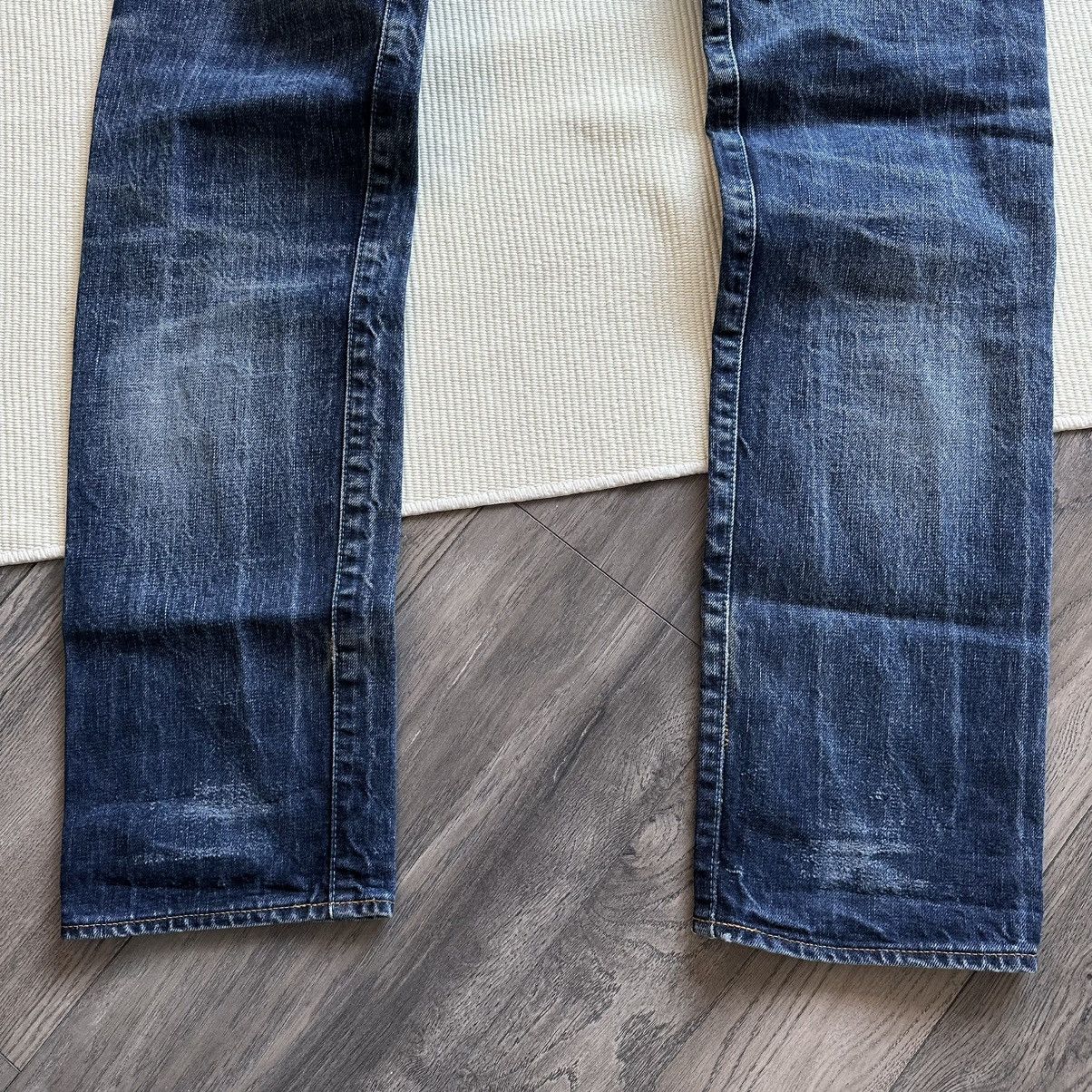 Japan Blue Vintage Japan Blue Distressed Straight Leg Jeans Size US 36 / EU 52 - 12 Thumbnail