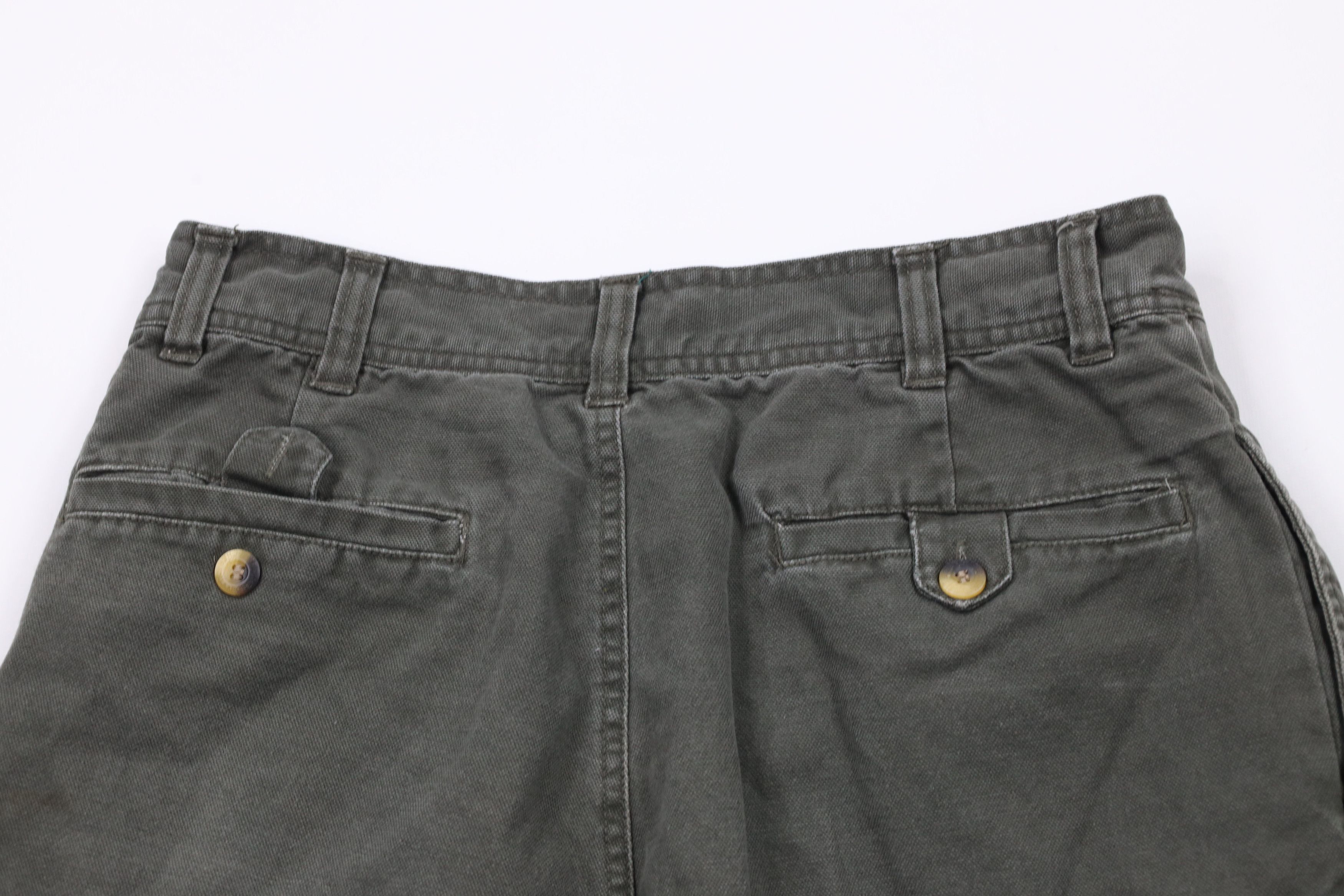 Vintage Vintage 90s Streetwear Baggy Fit Cargo Shorts Green Cotton Size US 30 / EU 46 - 11 Thumbnail