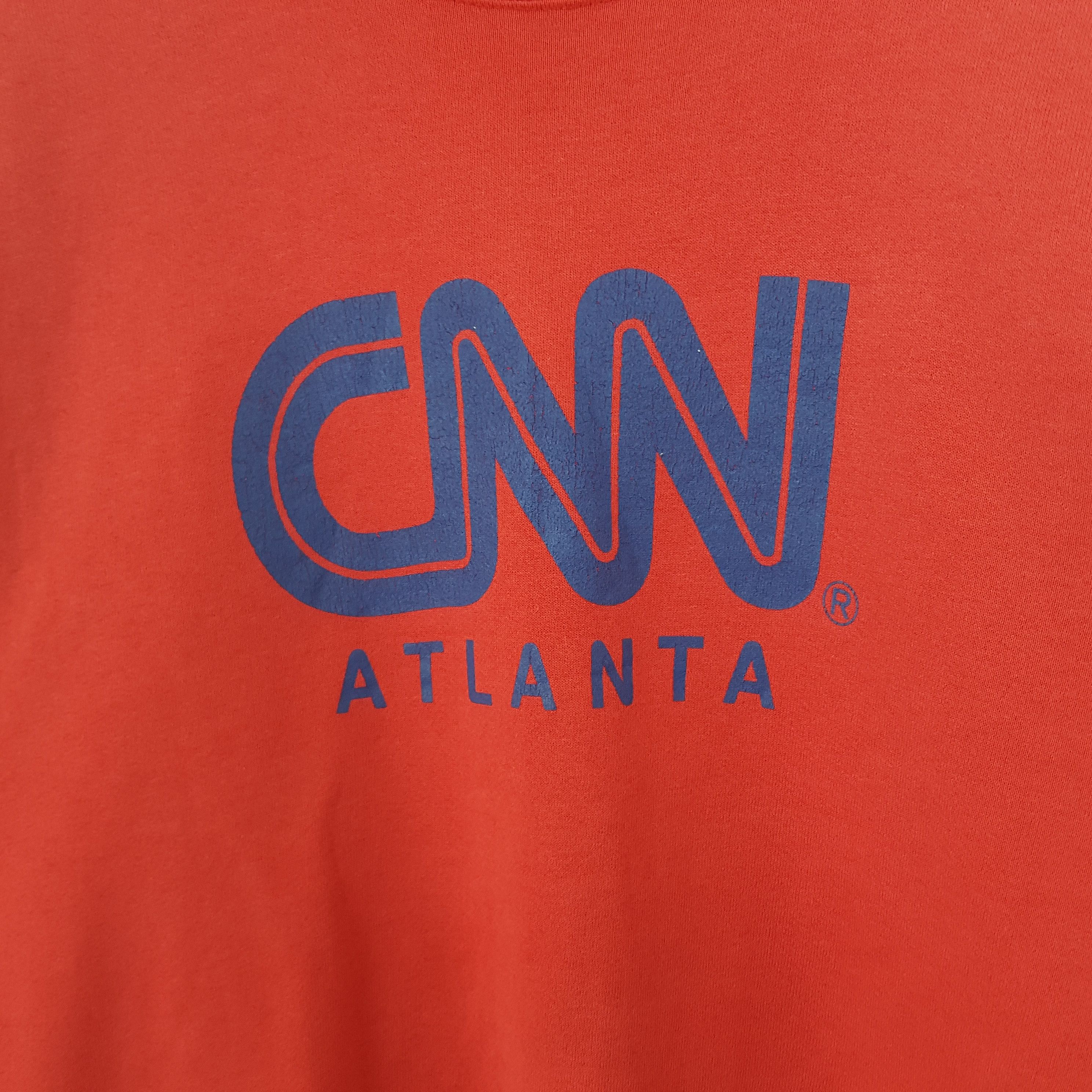Vintage Vintage CNN Atlanta American Channel Television Sweatshirt Size US M / EU 48-50 / 2 - 2 Thumbnail