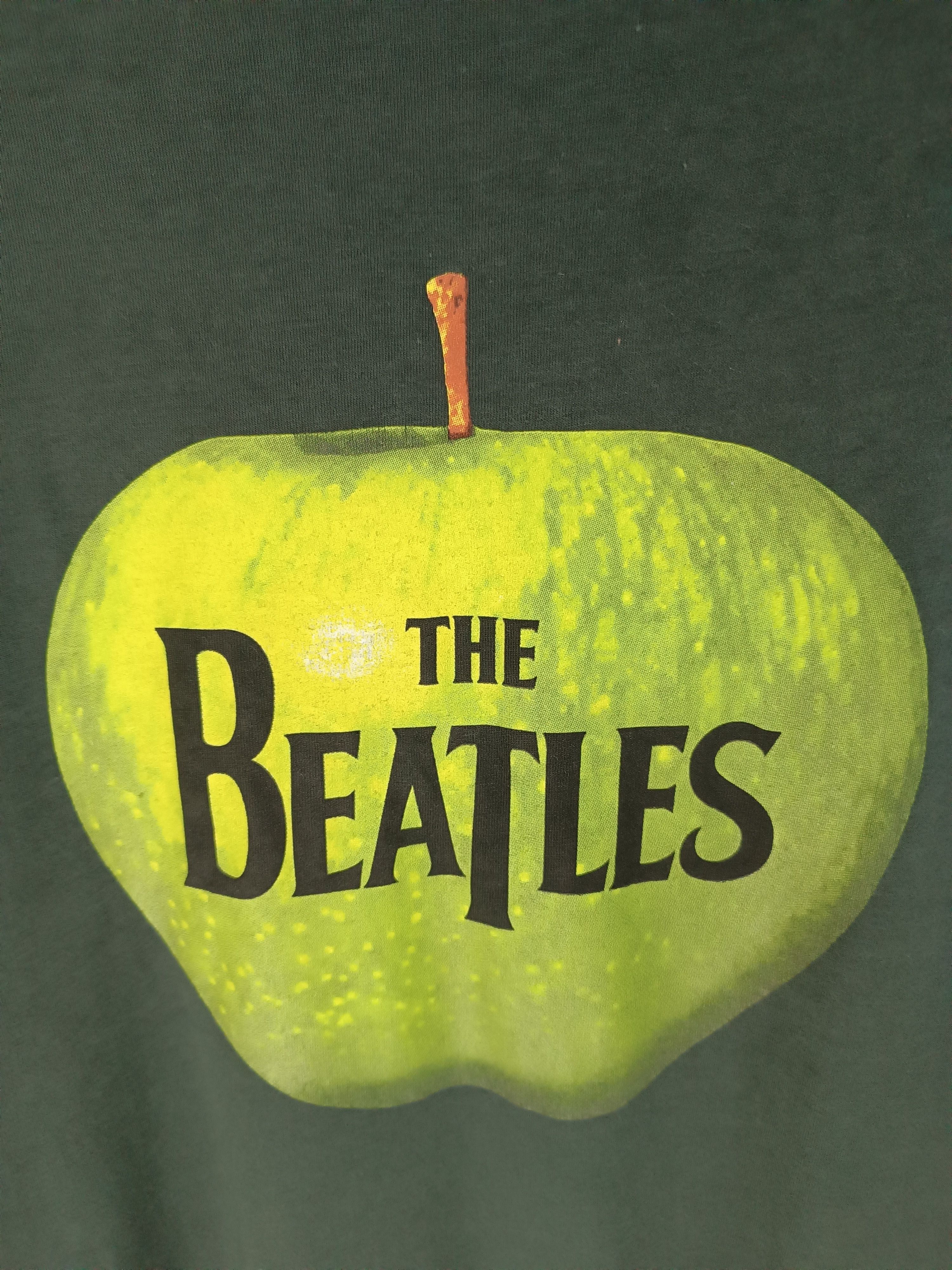 Vintage VINTAGE THE BEATLES APPLE RECORDS BACK BUTTON VERY RARE TEE Size L / US 10 / IT 46 - 10 Thumbnail