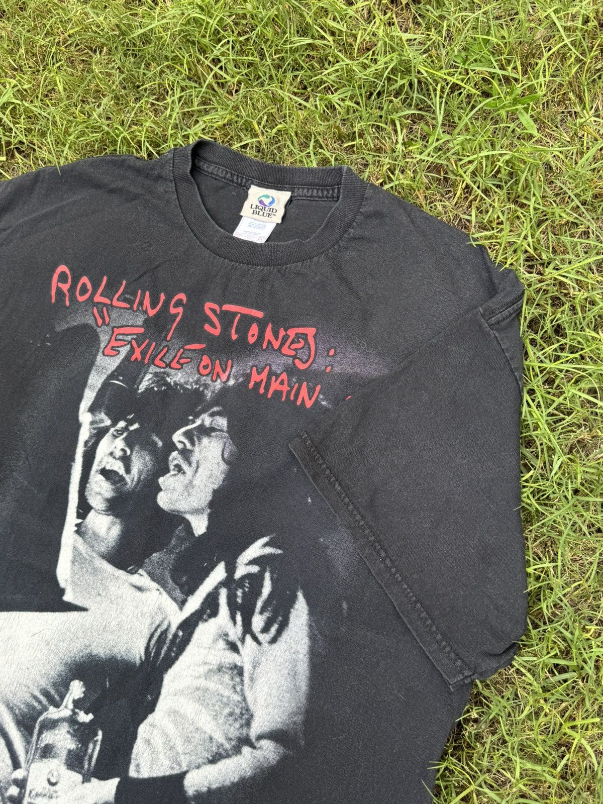 The Rolling Stones Vintage The Rolling Stones Exile On Main St Tie Dye T Shirt Size US XL / EU 56 / 4 - 5 Thumbnail