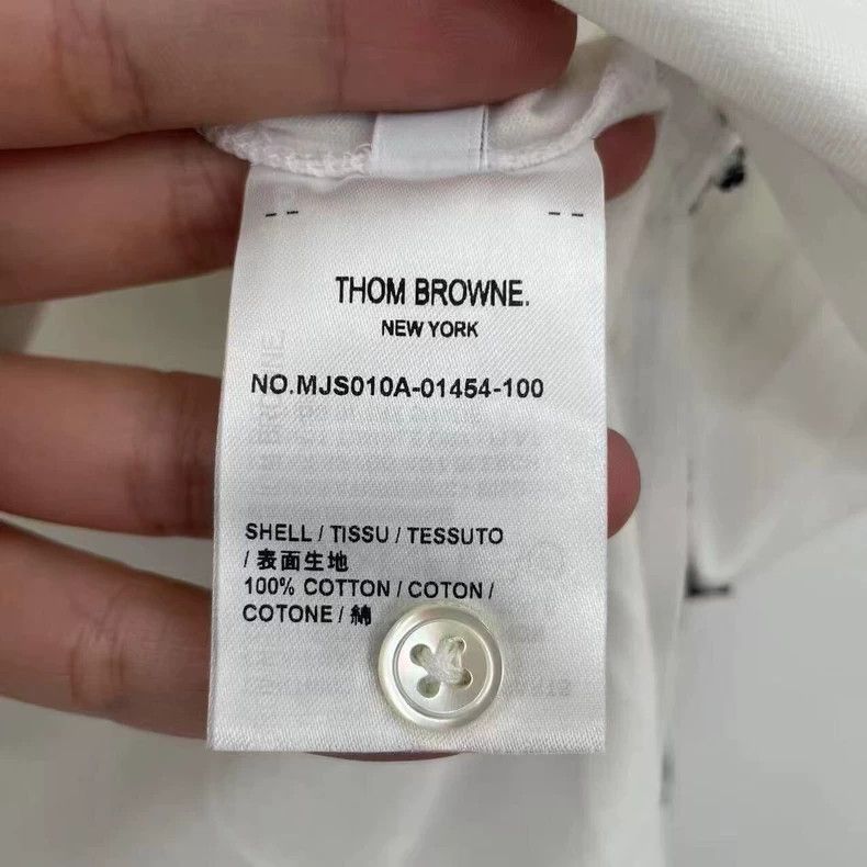 Thom Browne Thom browne White pocket striped short sleeves 2504-Nextarr Size US XXL / EU 58 / 5 - 4 Thumbnail