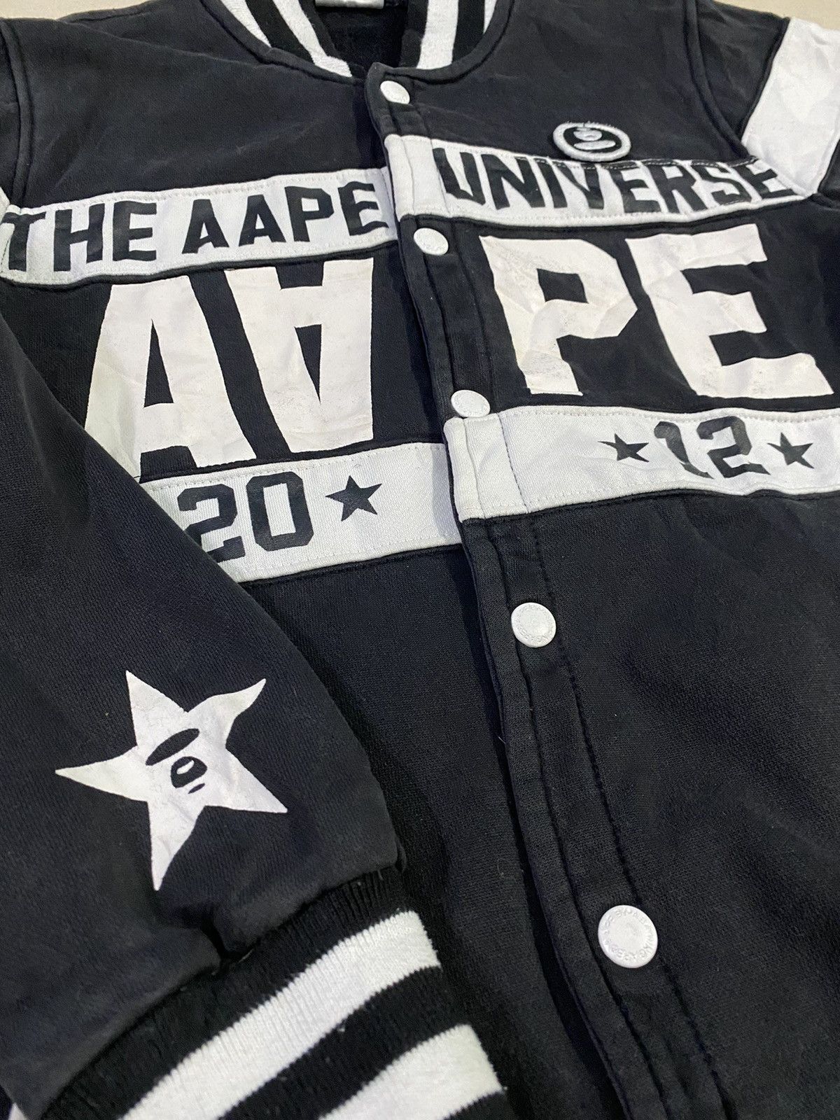 Aape × Bape Vintage AAPE By A Bathing Ape Varsity Jacket Size US M / EU 48-50 / 2 - 8 Thumbnail