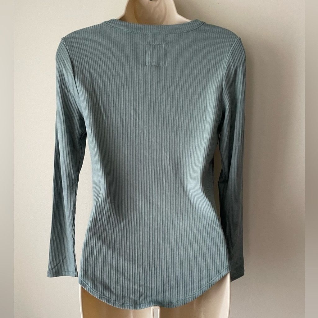 Chaser Brand Chaser Ribbed Thermal Tunic Scoop Gray Blue Neck Size Small Size S / US 4 / IT 40 - 6 Thumbnail