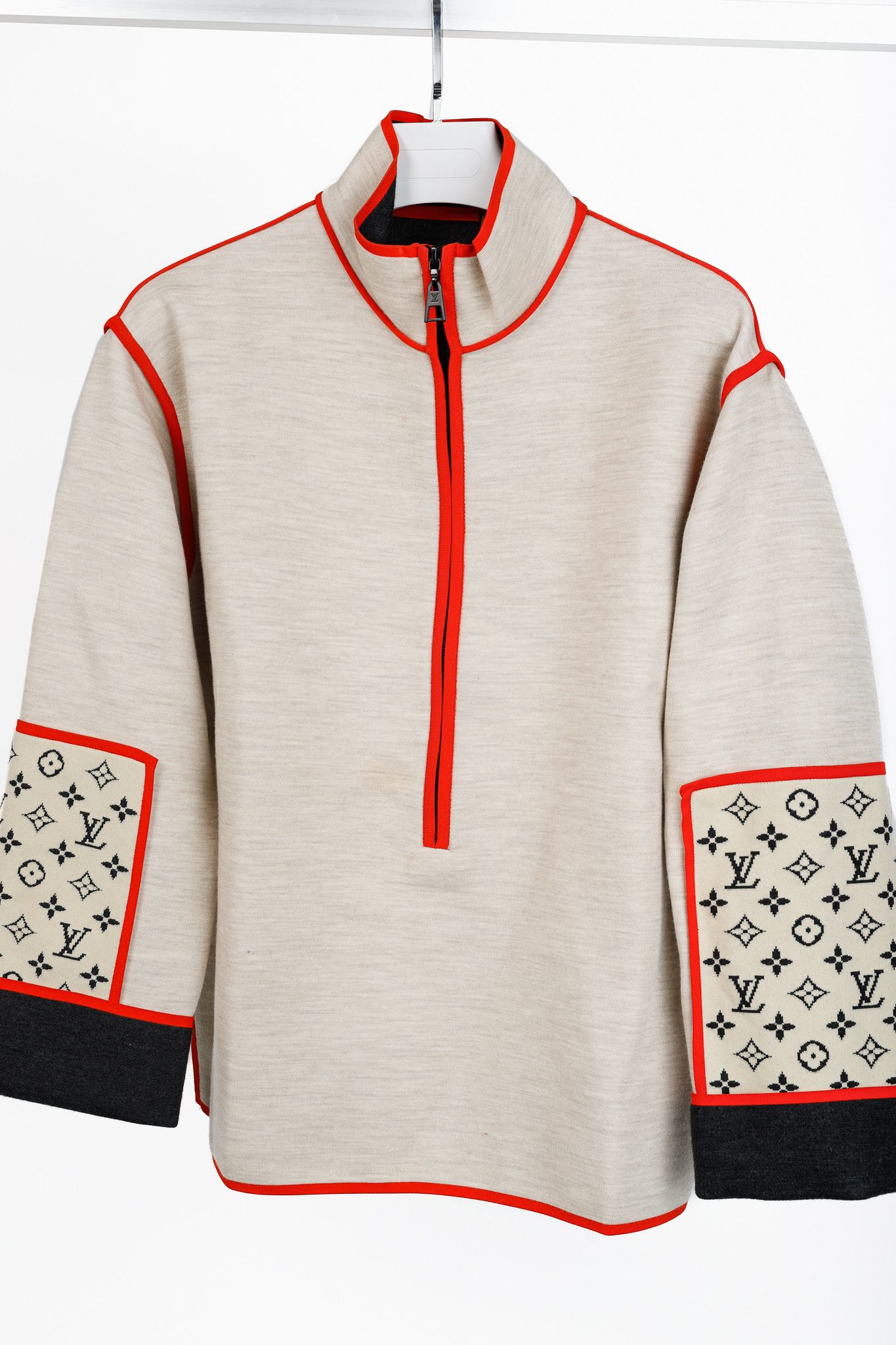Louis Vuitton Louis Vuitton Off-White Monogram Vivid Trim Pullover Size S / US 4 / IT 40 - 3 Thumbnail
