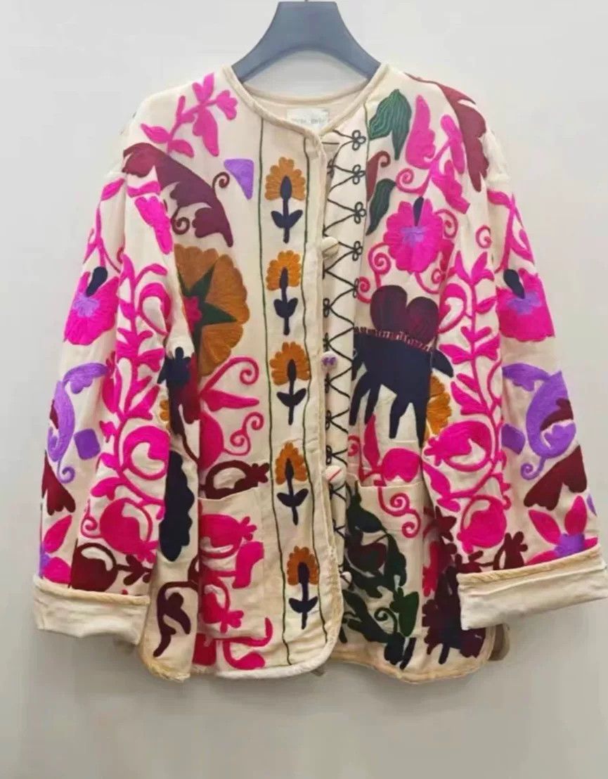 forte_forte Exotic Embroidered Floral Jacket for Women Size XS / US 0-2 / IT 36-38 - 1 Thumbnail