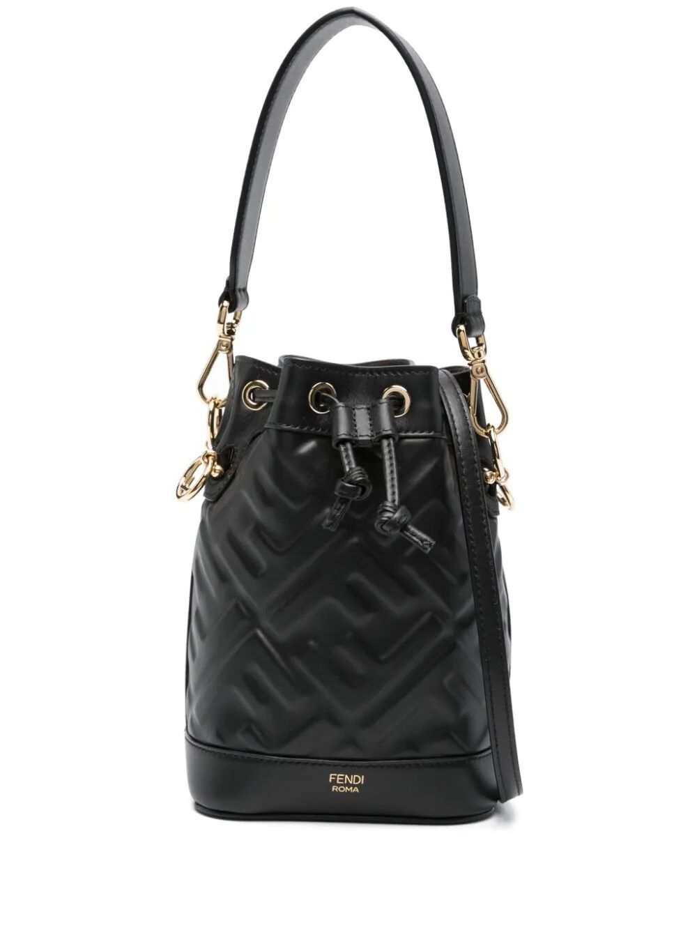 image of Fendi Tresor Mini Bag in Nero, Women's