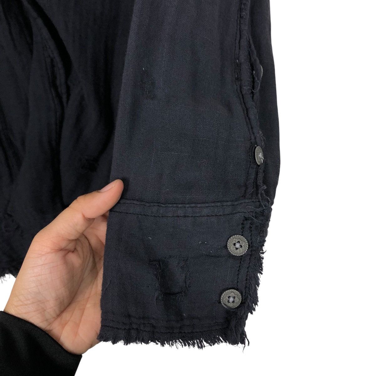 In The Attic 📌Rich Black Shirt Button Jacket In The Attic Punk Design Size US L / EU 52-54 / 3 - 16 Thumbnail