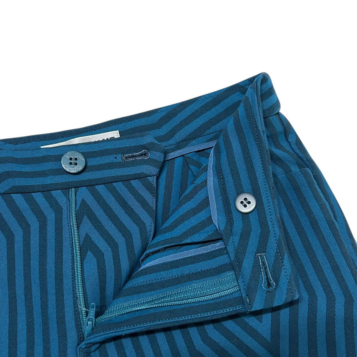 Issey Miyake 748 ISSEY MIYAKE pants trousers women’s blue Size 27" / US 4 / IT 40 - 3 Thumbnail