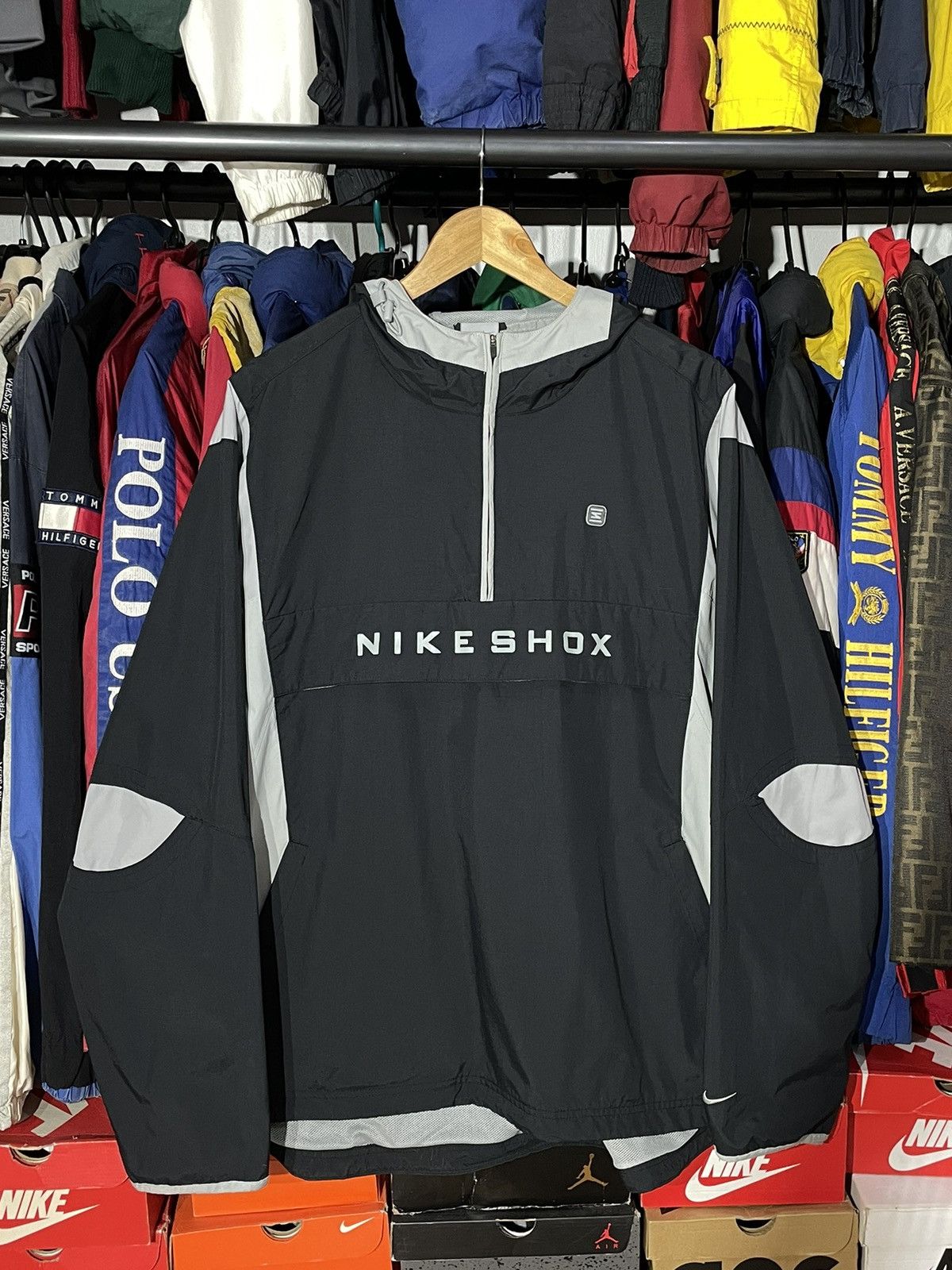 Nike × Vintage Windbreaker Nike Shox 00’s Size US XL / EU 56 / 4 - 1 Thumbnail