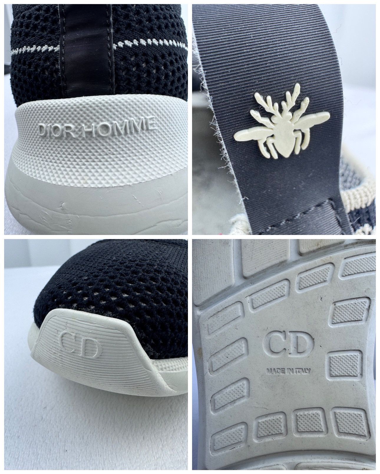 Dior Dior B21 Homme Sock Sneakers Black White Size US 10.5 / EU 43-44 - 9 Thumbnail