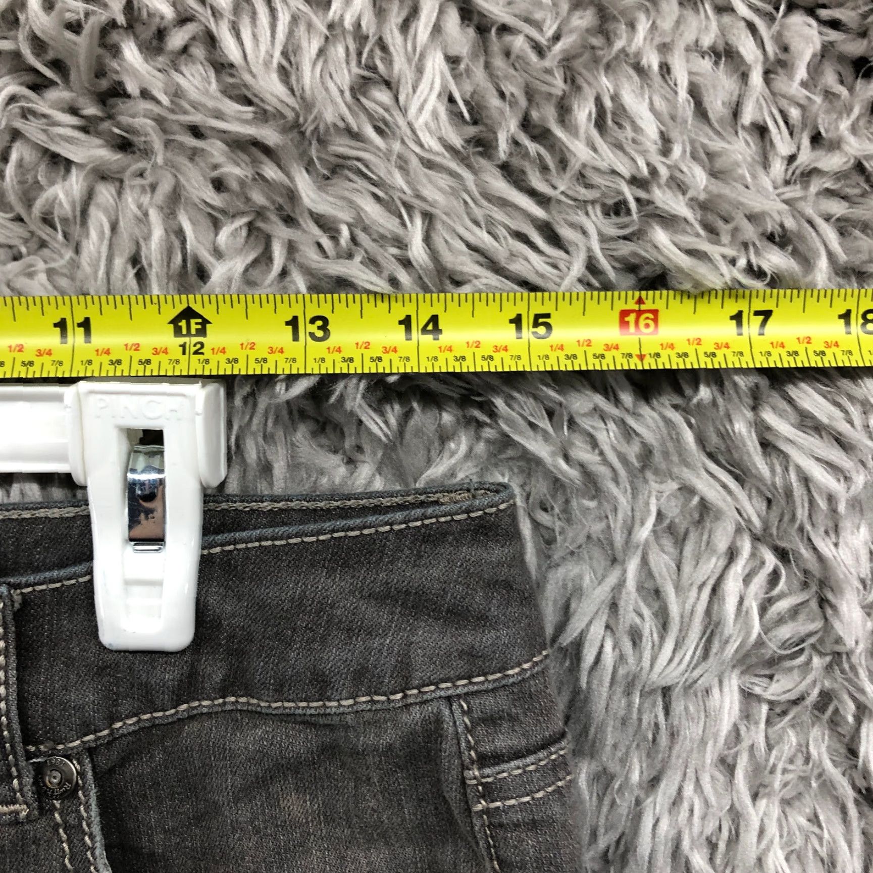 Denime Ruff Hewn Jeans Size 8 Womens Mid Rise Dark Wash Gray Denim Size 30" / US 8 / IT 44 - 2 Thumbnail
