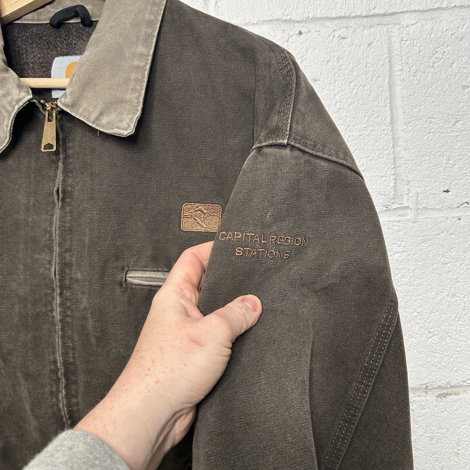Carhartt Vintage Carhartt Blanketed Detroit Jacket “Timber” J97 TMB Size US XXL / EU 58 / 5 - 6 Thumbnail