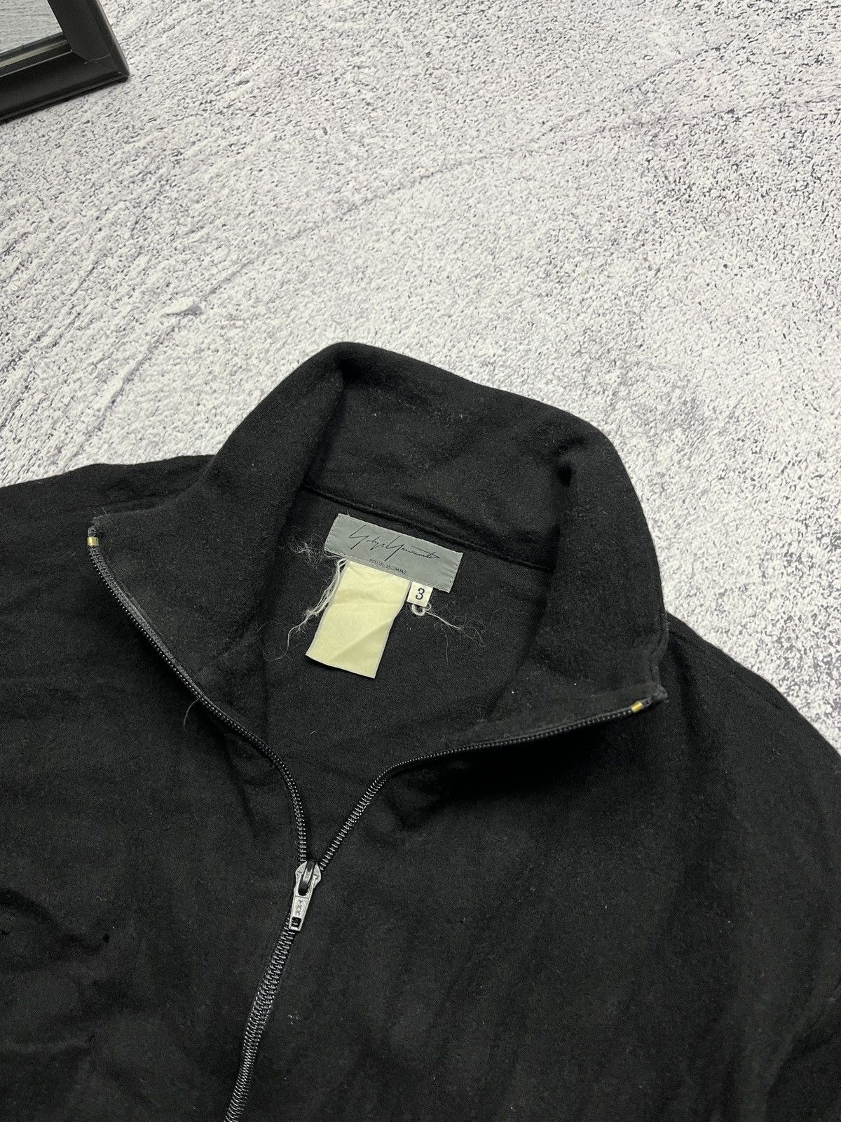 Yohji Yamamoto Yohji Yamamoto Pour Homme Distressed Rare Fleece Jacket Size US S / EU 44-46 / 1 - 13 Thumbnail