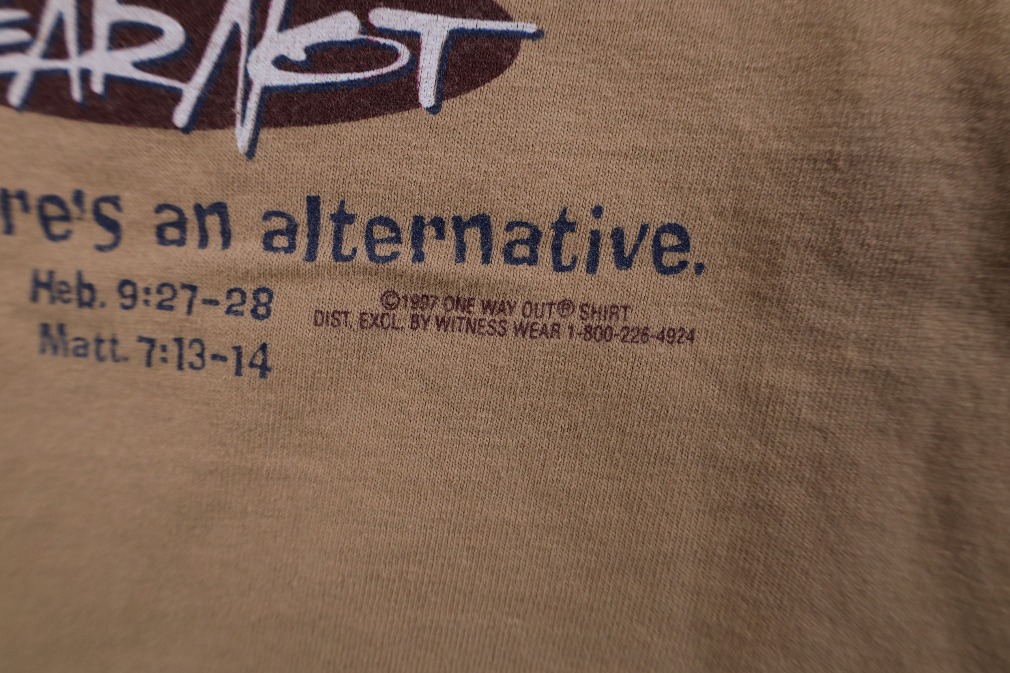Vintage Vintage 90s Streetwear Fear Not Christian Jesus T-Shirt USA Size US L / EU 52-54 / 3 - 11 Thumbnail