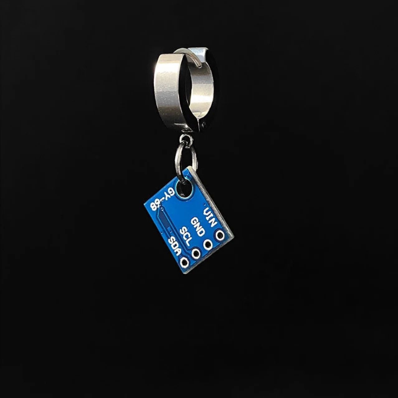 Vintage Punk Electronic Chips Pendant Earrings (1 pair) Size ONE SIZE - 3 Thumbnail