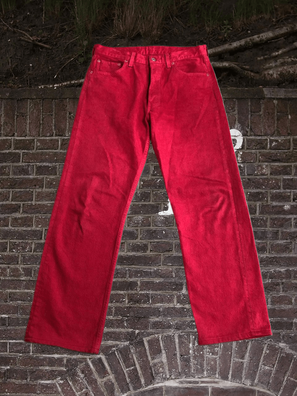 Levi's Rare Red faded Levis 501 Jeans streetwear Size US 33 - 1 Thumbnail