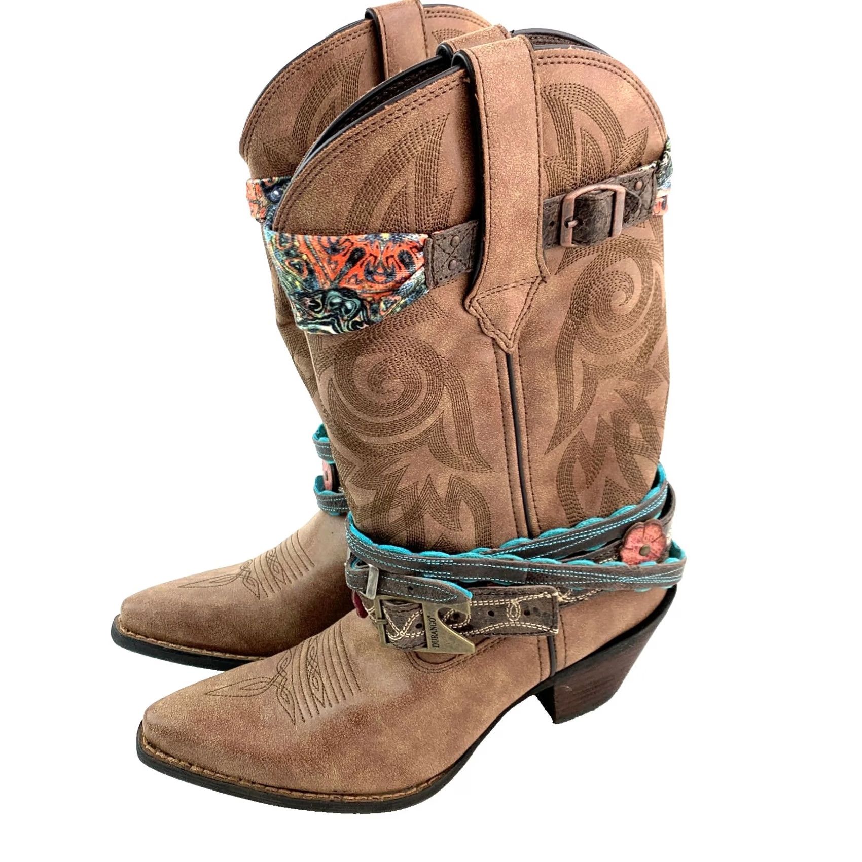 Durango Crush Durango DCRD145 12" Brown Leather Boots Womens US 8 M NWT Western Cowboy Size US 8 / IT 38 - 3 Thumbnail