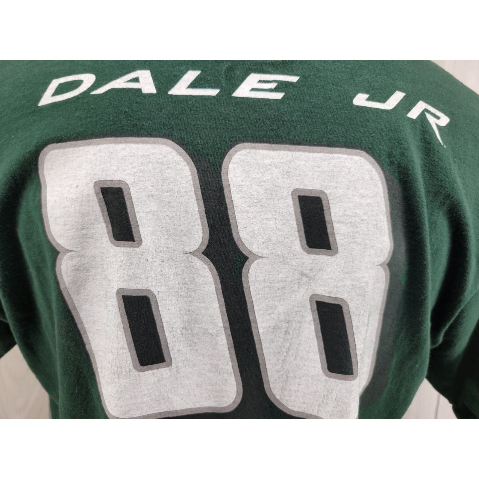 Vintage VINTAGE Chase NASCAR T-Shirt Shirt Men L Green Dale Earnhardt Jr. #88 Mountain Dew National Guard 90s Mens Size US L / EU 52-54 / 3 - 7 Thumbnail