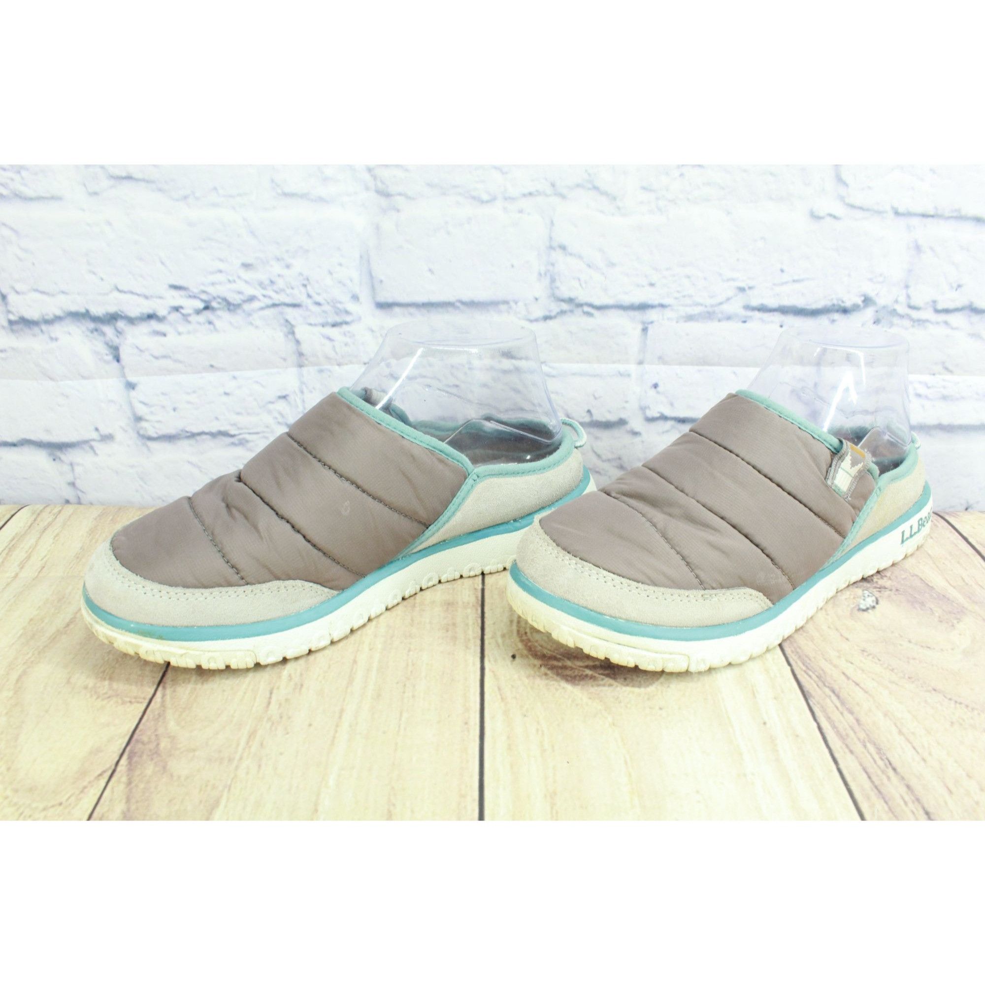 L.L. Bean LL Bean Women's Gray Quilted Mountain Classic Slides Size US 6 / IT 36 - 2 Thumbnail