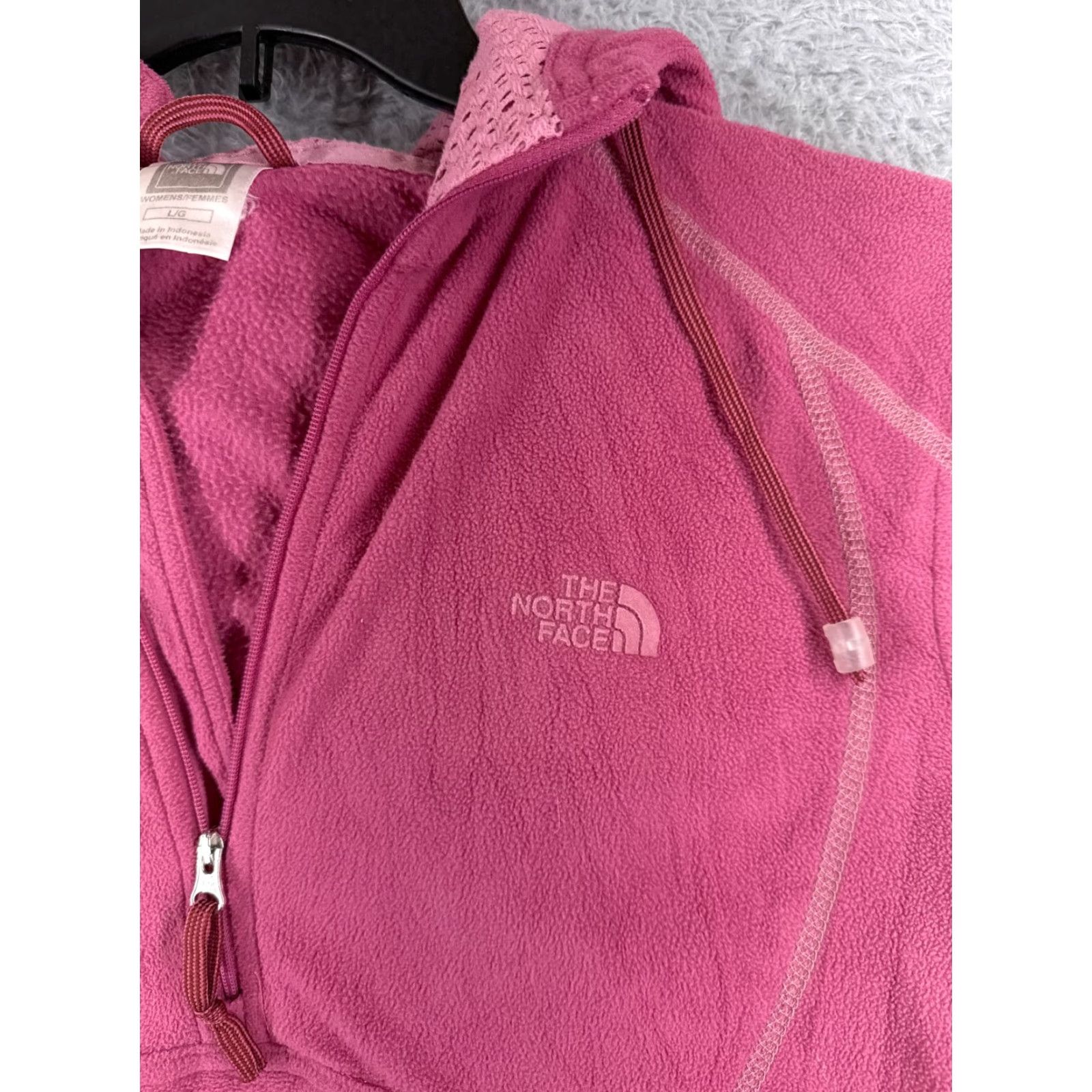 The North Face The North Face Hoodie Women L Pink Pullover Mock Neck Fleece 100% Polyester Regular Fit All Seasons Pockets Casual Activewear Size L / US 10 / IT 46 - 6 Thumbnail