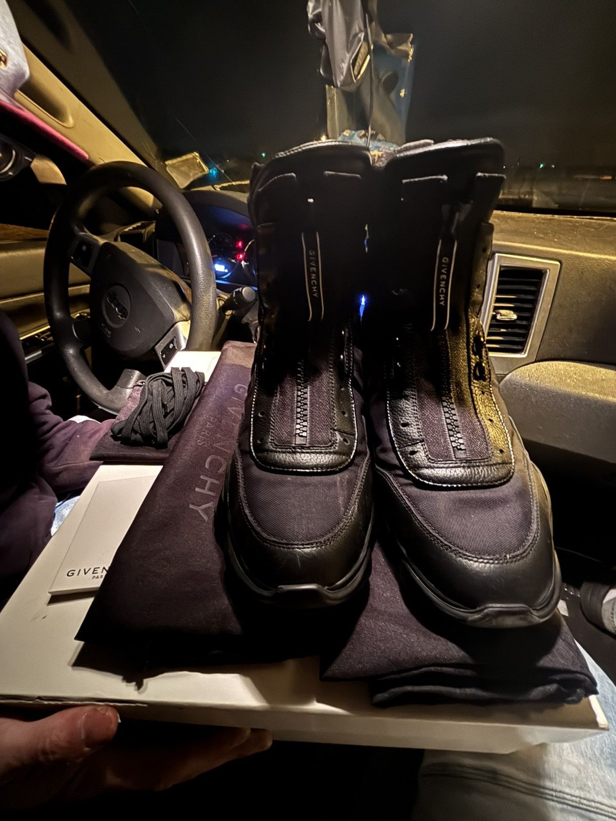Givenchy Givenchy — JAW high sneakers in nylon and leather Size US 9.5 / EU 42-43 - 20 Thumbnail