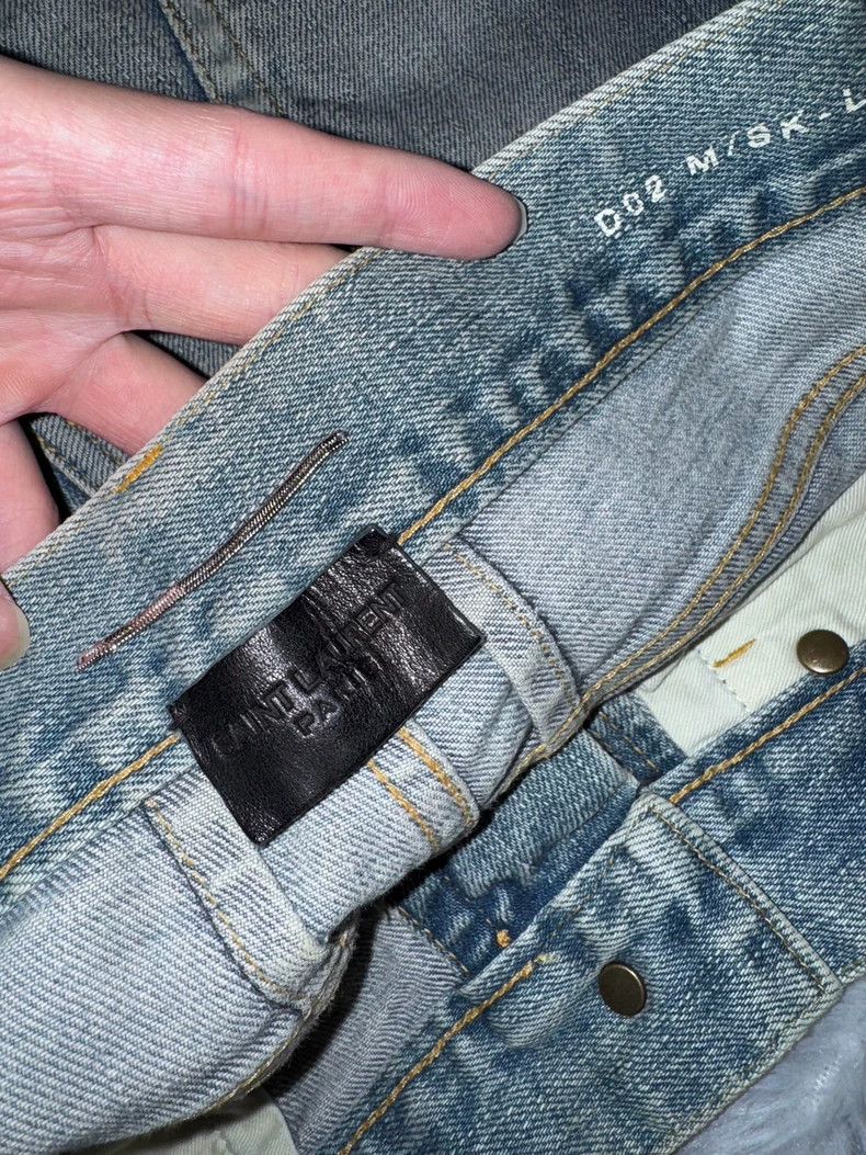Yves Saint Laurent Saint Laruent14SS Blue Jeans with Cat's Claw Wrecking jeans Size US 32 / EU 48 - 6 Thumbnail