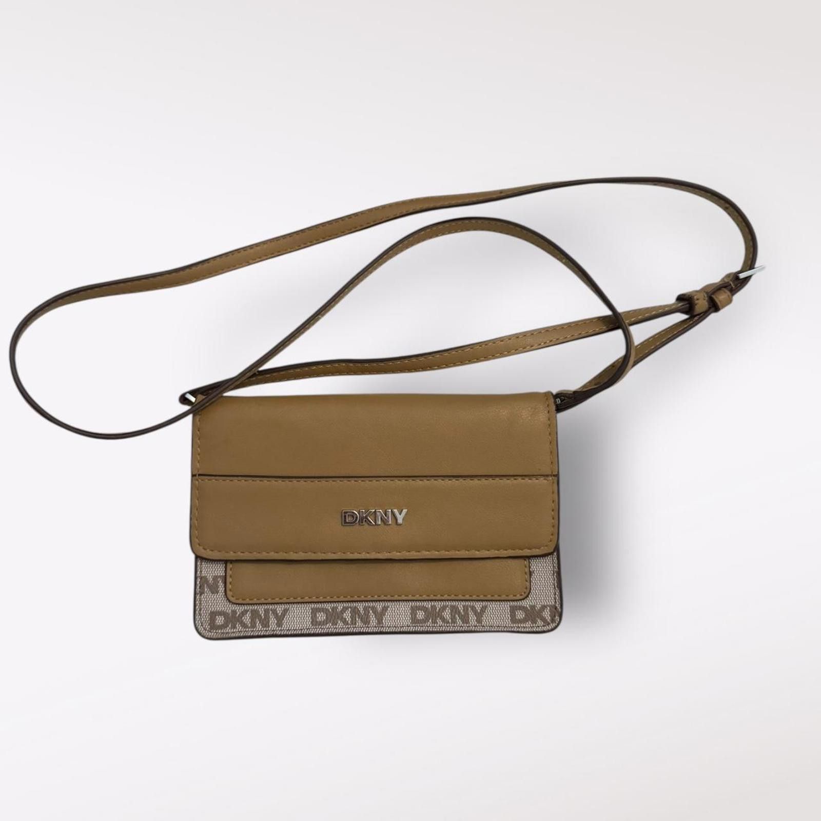 DKNY DKNY Women's Tan and Brown Crossbody Bag Size ONE SIZE - 1 Thumbnail