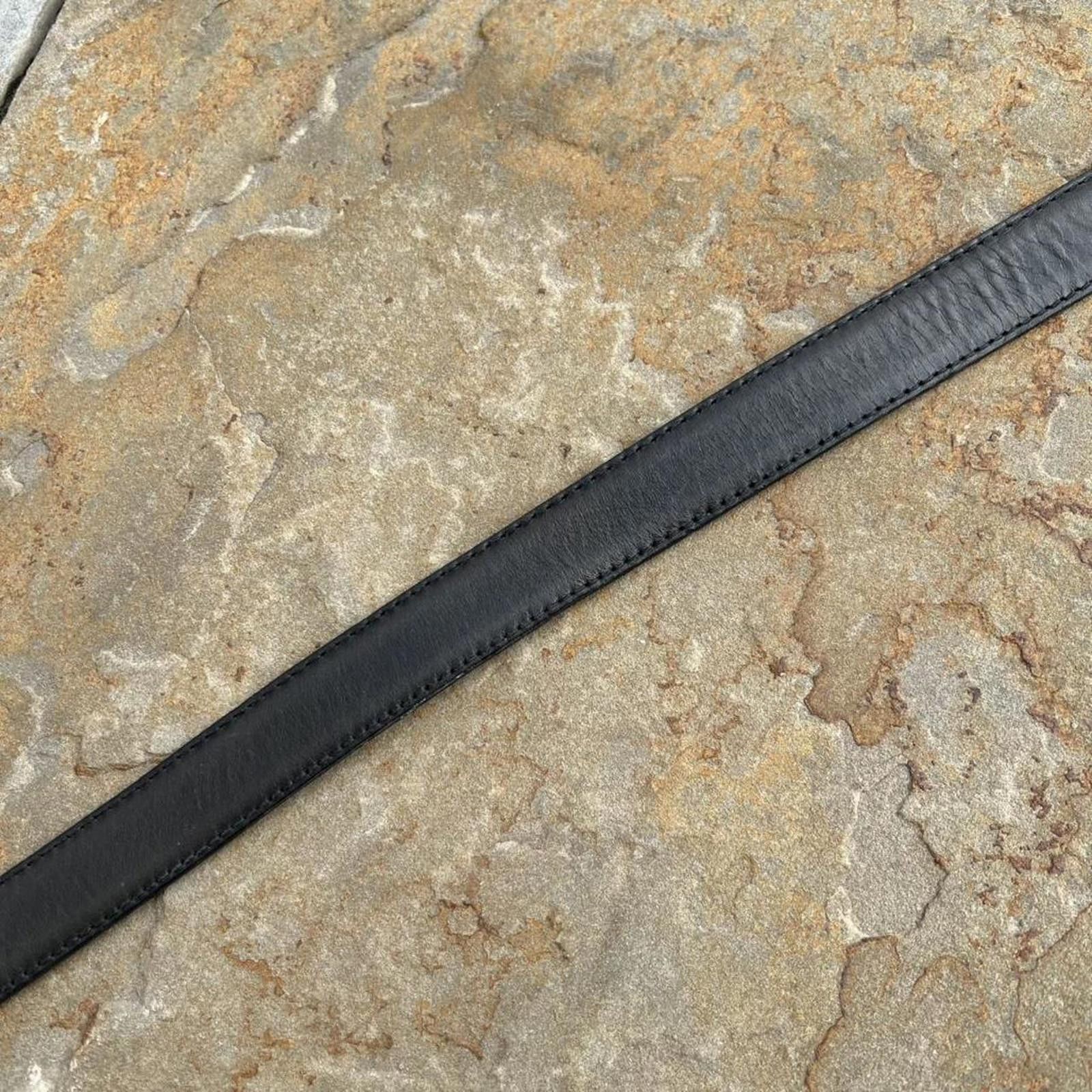 Vintage Vintage 90s Very Dark Olive Brown Belt Made in USA Size ONE SIZE - 5 Thumbnail