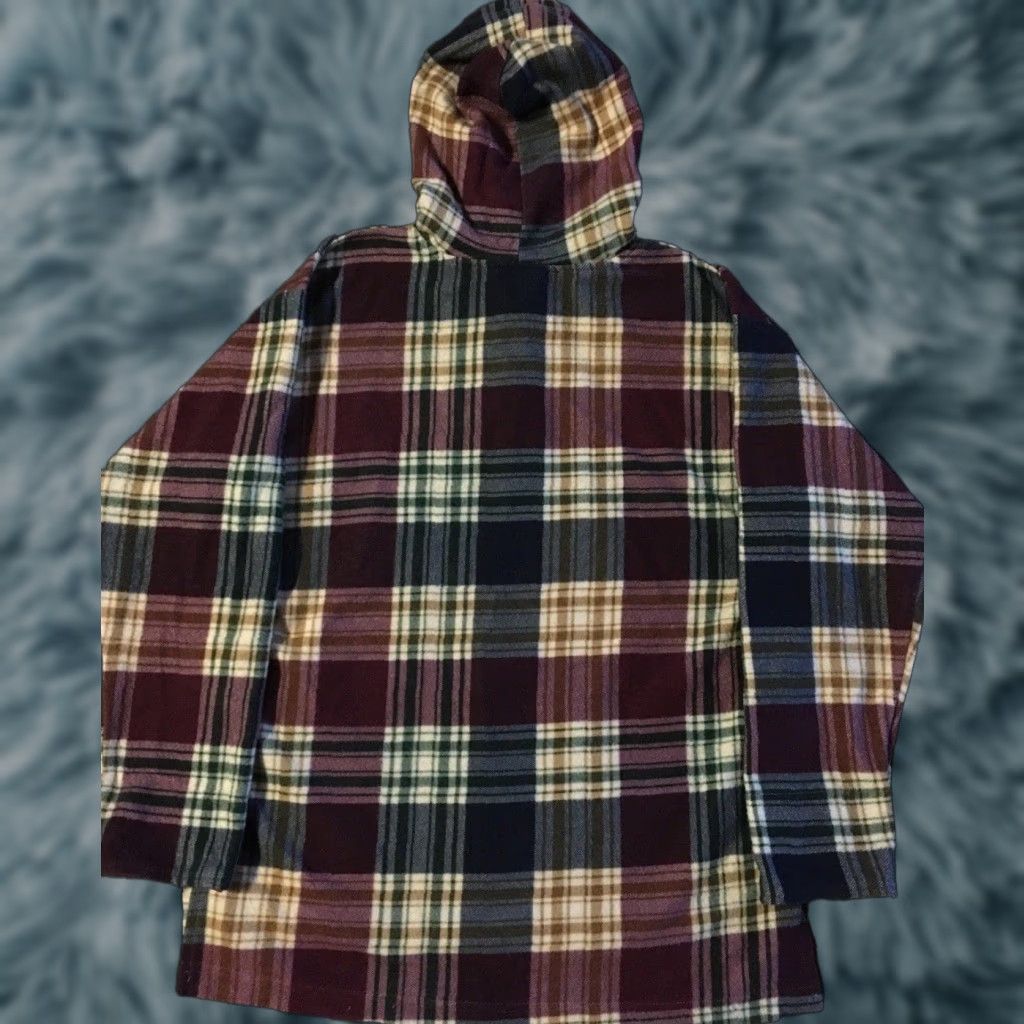 Quiksilver Vtg 90s Flannel Henley Hoodie M Surf Skate Grunge Punk Billabong Rusty OP Y2K Size US XL / EU 56 / 4 - 1 Thumbnail
