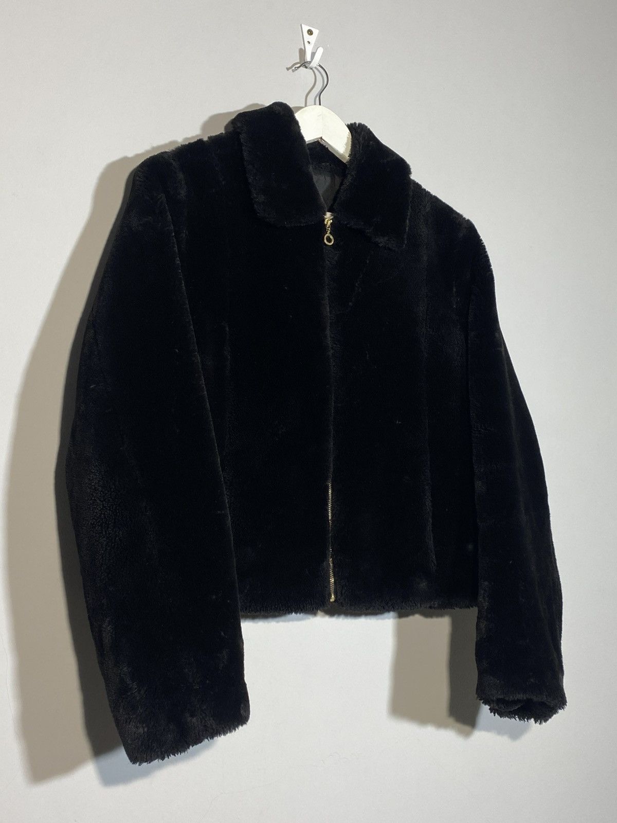 Versace Vintage Versace Jeans Couture Rare Y2K Fur Collar Jacket Size L / US 10 / IT 46 - 2 Thumbnail