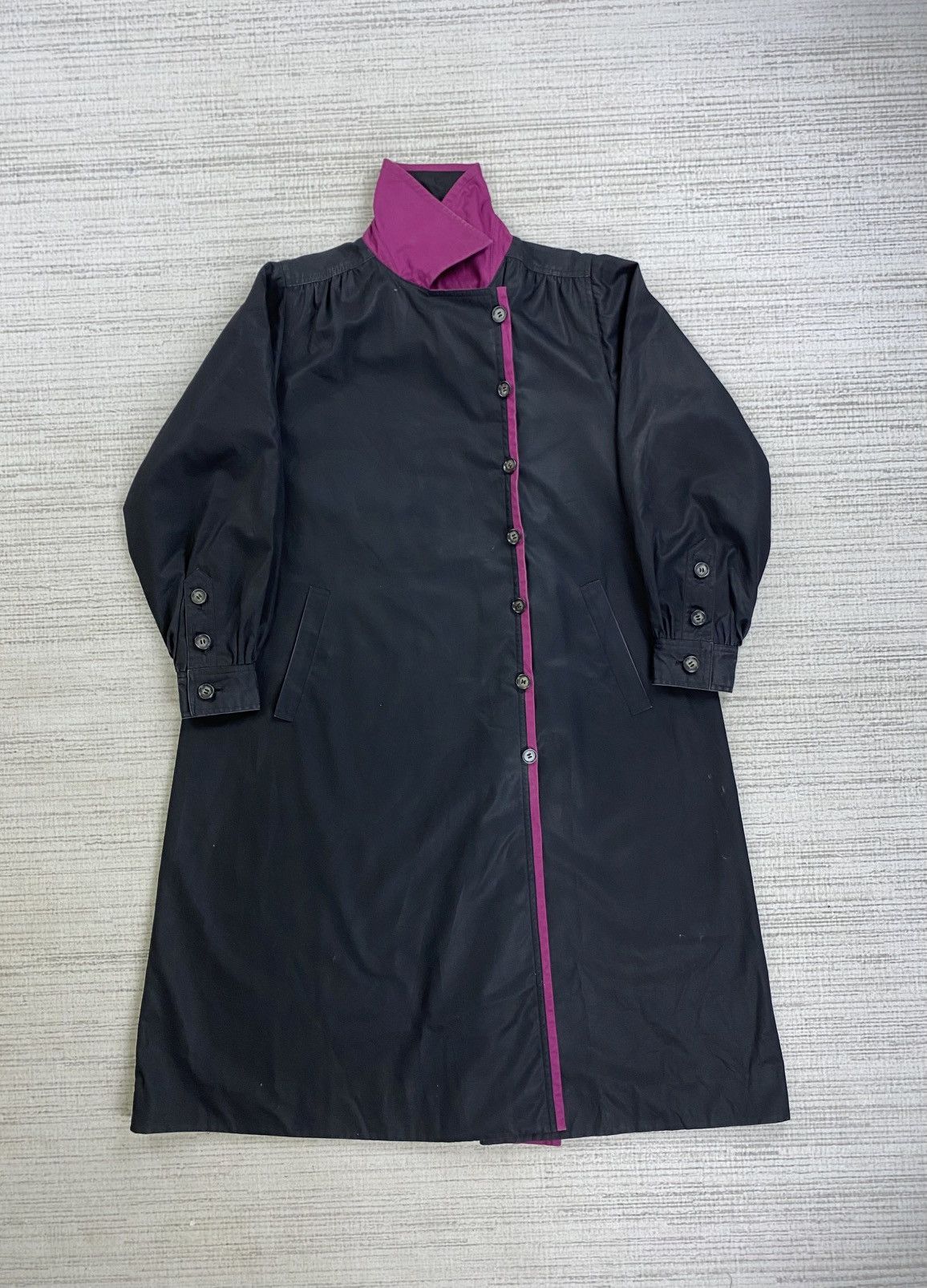 Yves Saint Laurent Vintage Yves Saint Laurent Asymmetrical Trench Coat Jacket Size US M / EU 48-50 / 2 - 5 Thumbnail