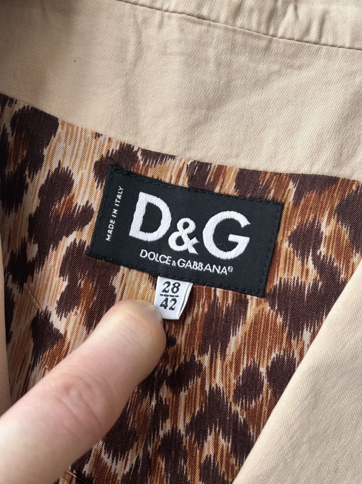 Dolce & Gabbana Dolce Gabbana Leopard Lining Button Blazer Size M / US 6-8 / IT 42-44 - 6 Thumbnail