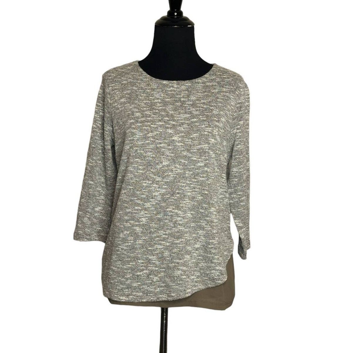 Chicos Chico’s heather 3/4 sleeves sweater size 0 - small Size S / US 4 / IT 40 - 1 Thumbnail