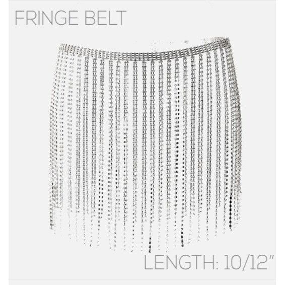 Other Rhinestone Fringe Belt Length10/12 inches Size ONE SIZE - 1 Thumbnail