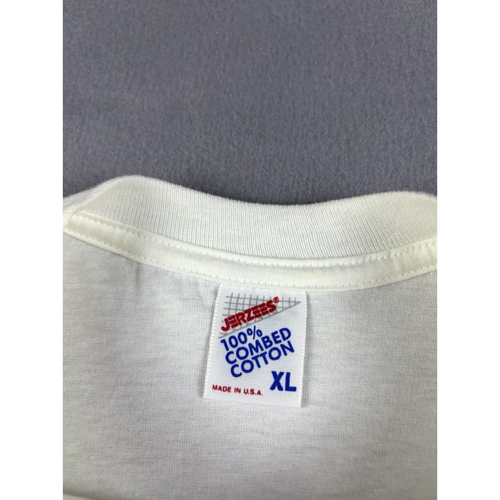 Jerzees VINTAGE Blind Lemon Jefferson Shirt Adult L White 90s Jazz Blues Music Shirts Size US L / EU 52-54 / 3 - 3 Thumbnail