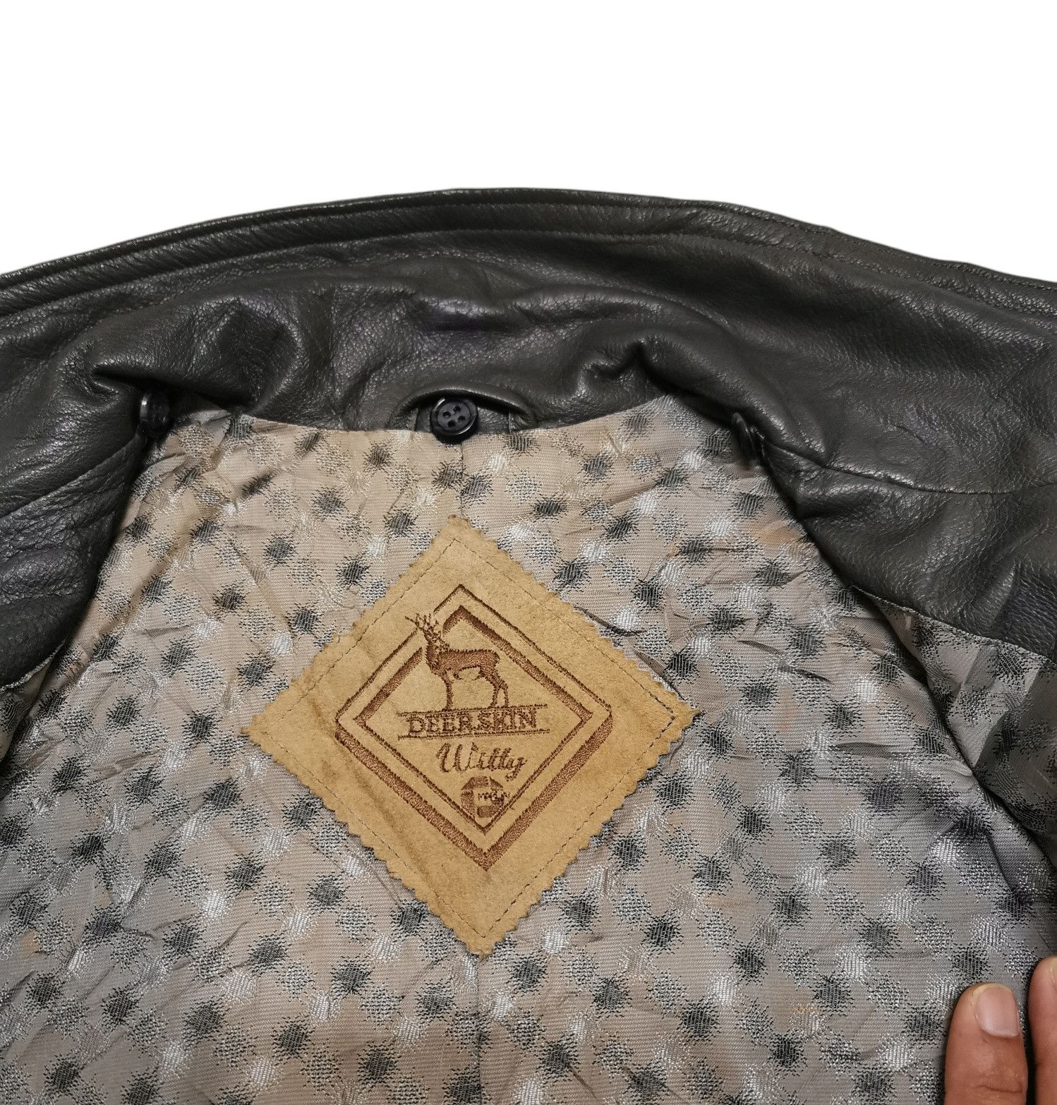 Bomber Jacket × Japanese Brand × Leather Jacket Deerskin
