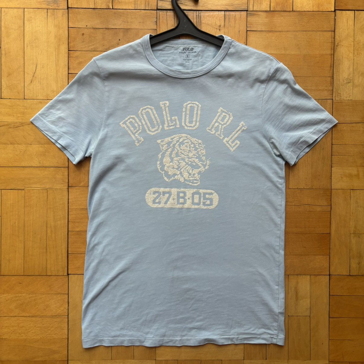 Polo Ralph Lauren Polo Ralph Lauren Custom Fit Tiger Graphic Tee Baby Blue Size US S / EU 44-46 / 1 - 2 Thumbnail
