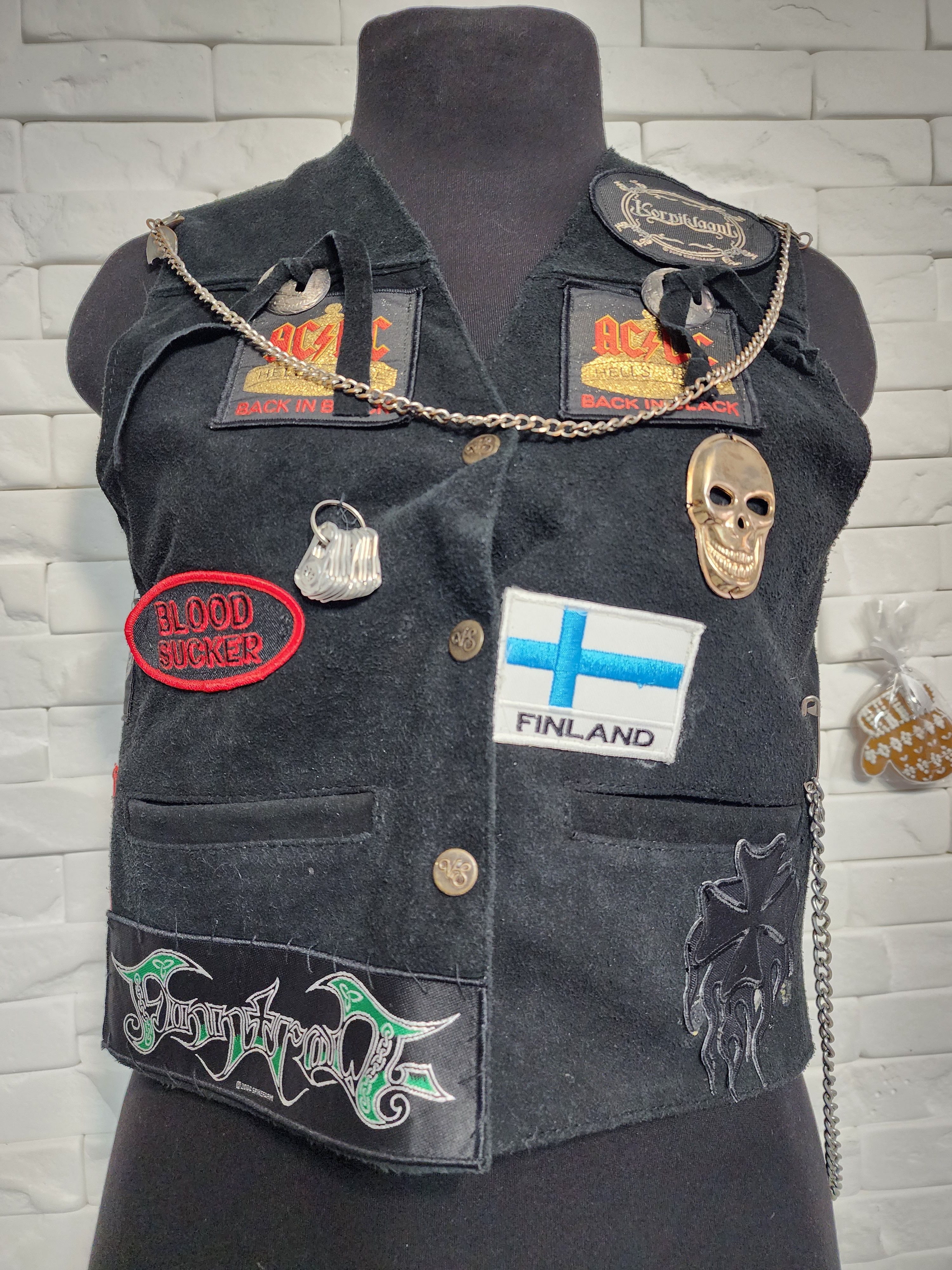 Other Black Suede Vest: Women's Sleeveless Top with Patches. Size S / US 4 / IT 40 - 1 Thumbnail