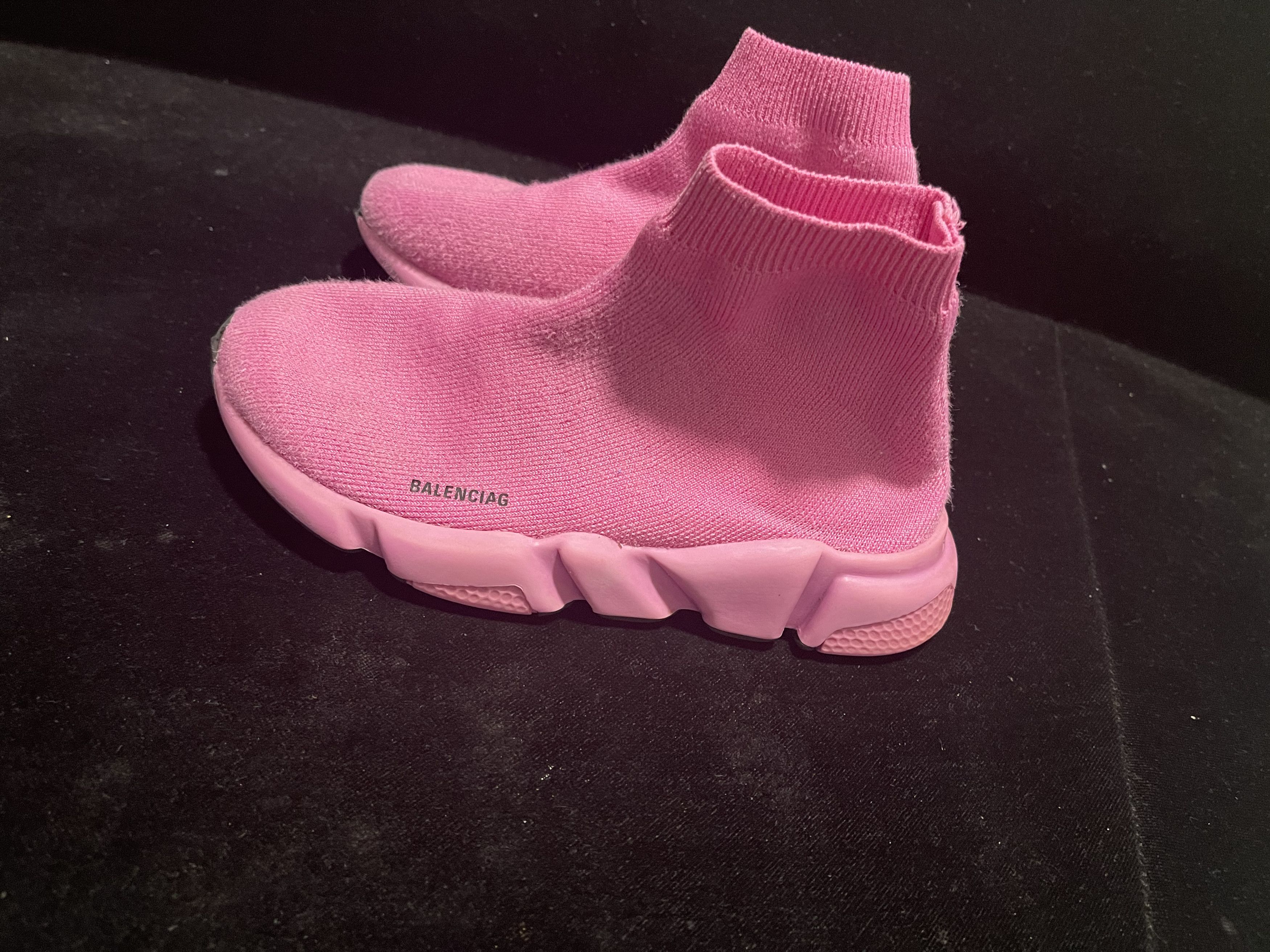 image of Kids Balenciaga Speed Sock Shoe in Pink (Size 4)
