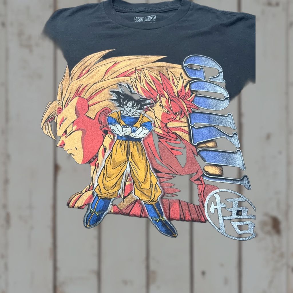 Vintage Dragon Ball Z Goku Super Saiyan Long Sleeve Shirt Men M Black Shirt M Dragon Ball Z Size US M / EU 48-50 / 2 - 1 Thumbnail
