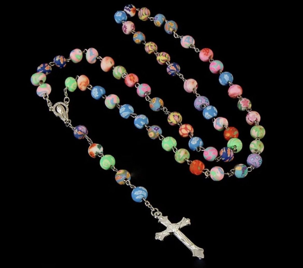 Jewelry Saint Benedict Rosary Necklace Chain Catholic Church Jesus Size ONE SIZE - 1 Thumbnail