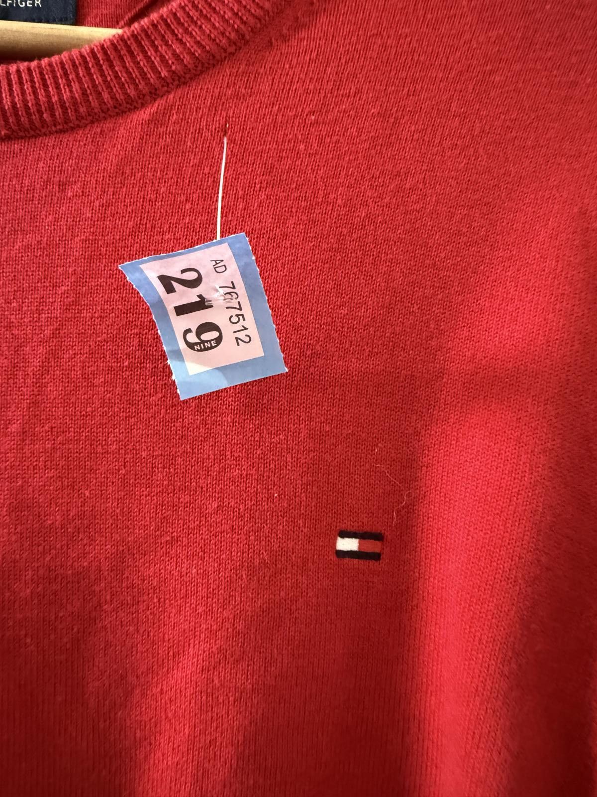 Tommy Hilfiger Tommy Hilfiger Men's Red Crew Neck Sweater Large Size US L / EU 52-54 / 3 - 2 Thumbnail