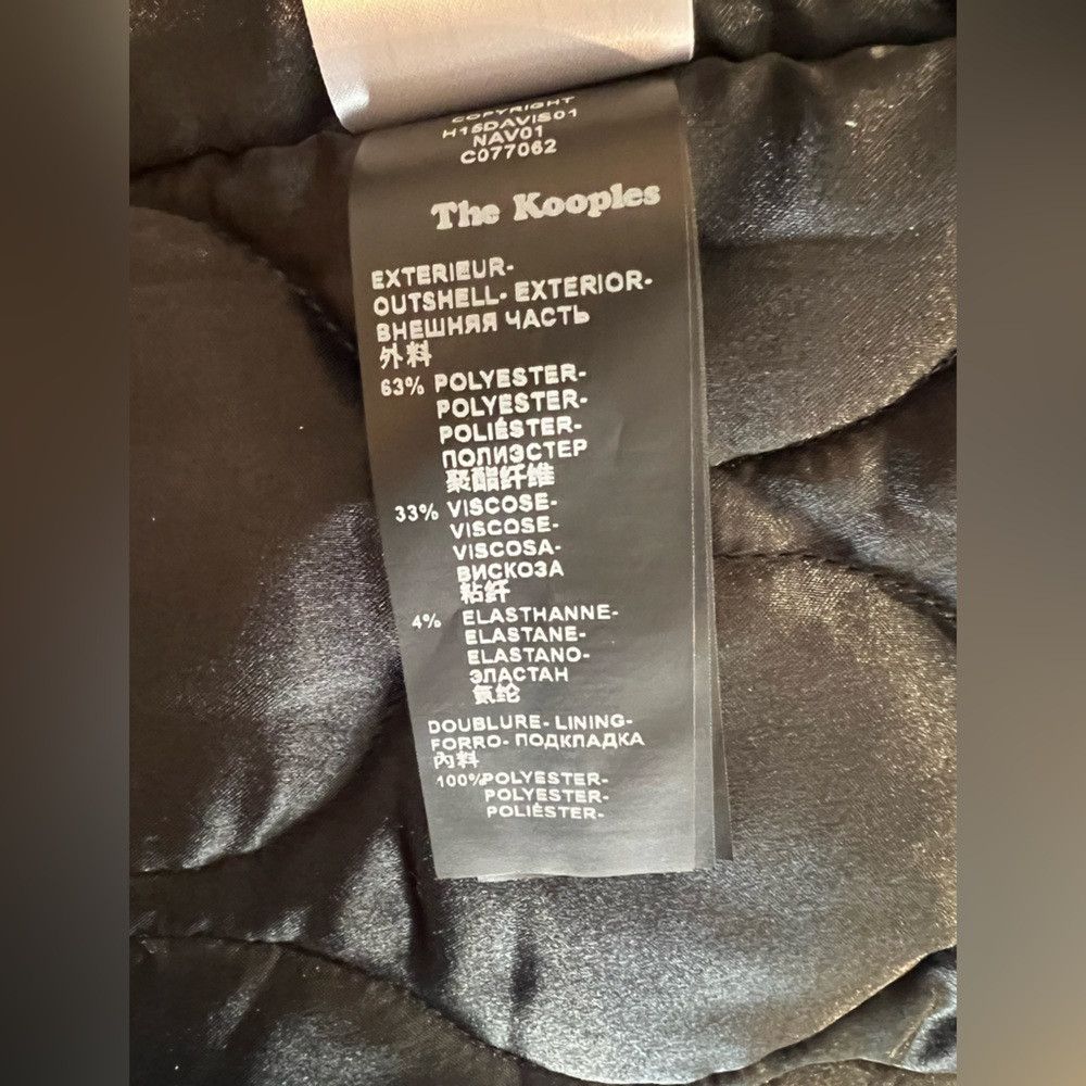 The Kooples The Kooples Mixed Fabric Parka Jacket Navy Men’s Small NWT Size US S / EU 44-46 / 1 - 8 Thumbnail