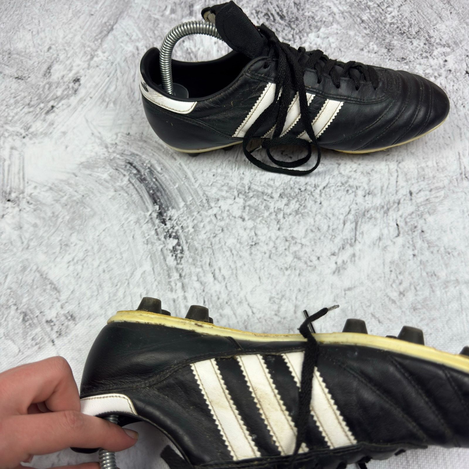 Adidas Adidas Copa Mundial 015110 Men's Black White Soccer Cleats 7 Size US 7 / EU 40 - 4 Thumbnail