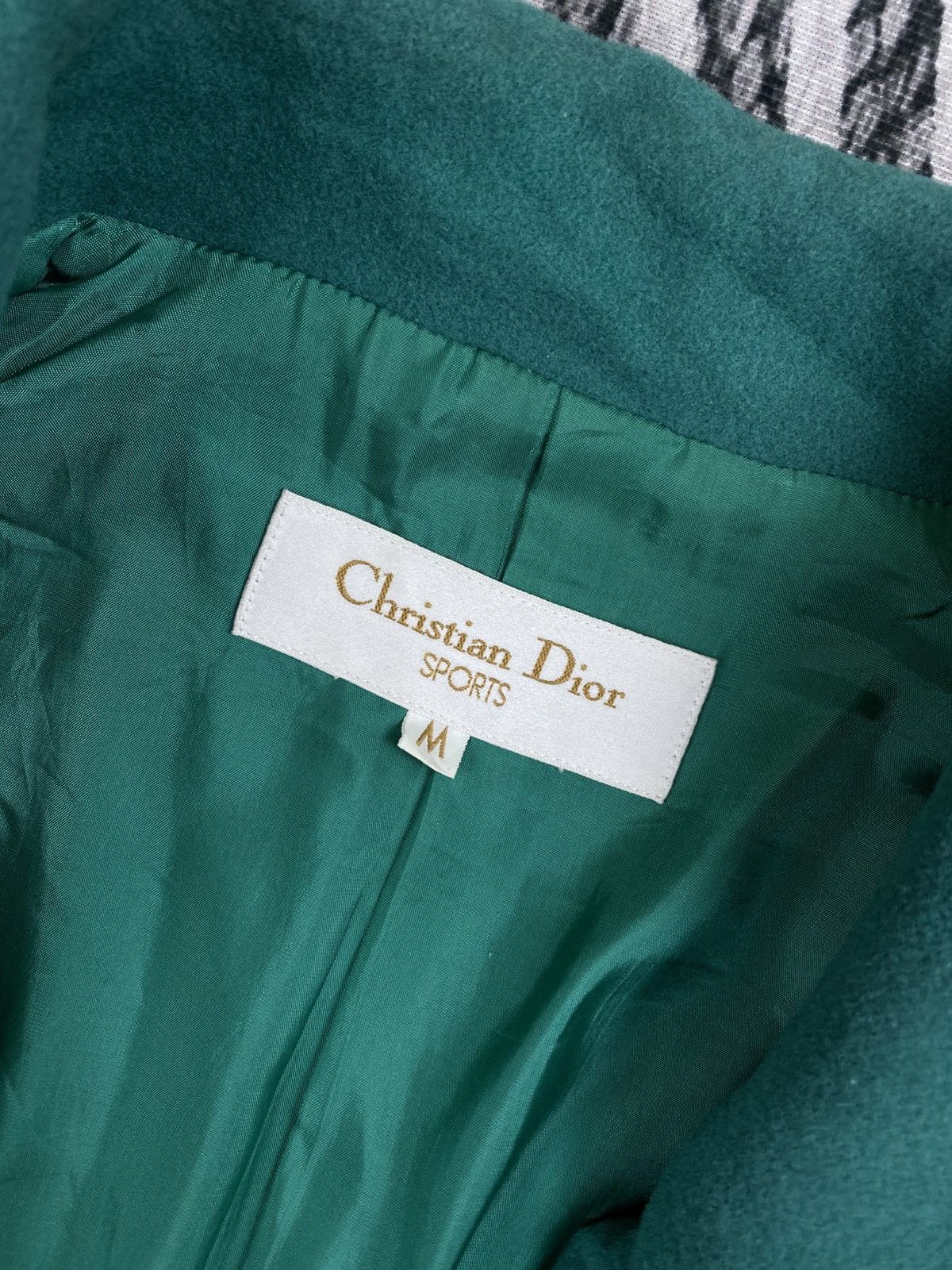Christian Dior Monsieur Vtg Christian Dior Sports Double Button Green Blazer Size M / US 6-8 / IT 42-44 - 10 Thumbnail