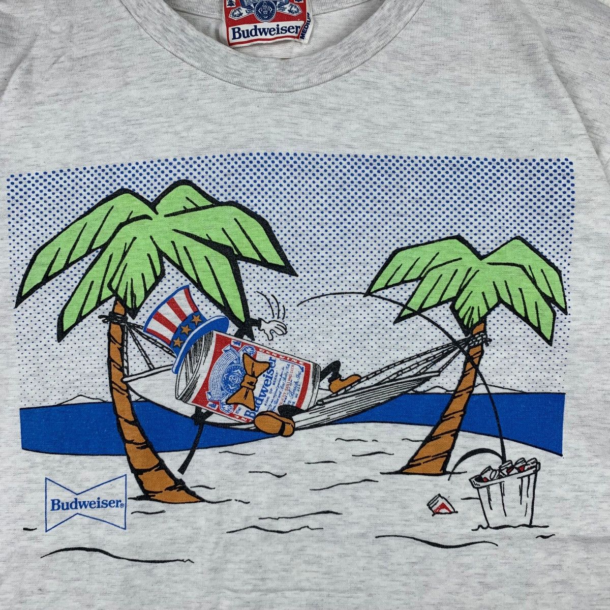 Budweiser × Vintage Vintage BUDWEISER Hawaii Beach Aloha America Big LogoT-Shirt Size US M / EU 48-50 / 2 - 4 Thumbnail