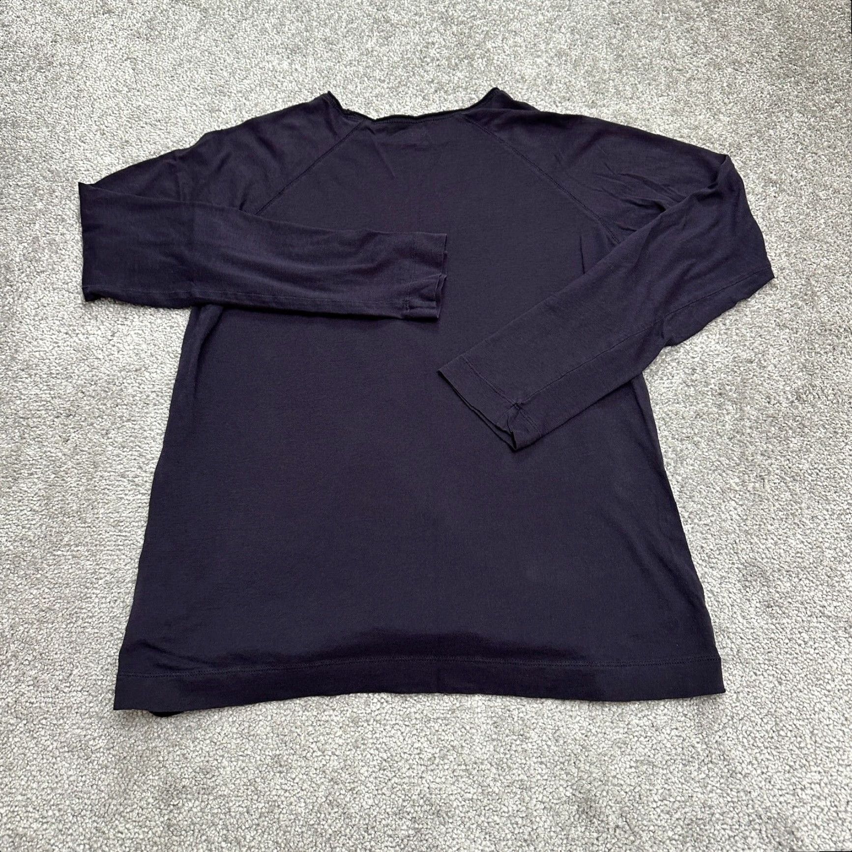 Lands' End VINTAGE Lands' End Canvas T-Shirt Womens Medium Blue Crew Neck Long Sleeve Casual Size M / US 6-8 / IT 42-44 - 2 Thumbnail